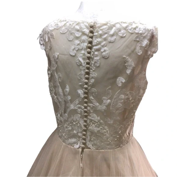 Rebecca Ingram Carrie Romantic Ballgown Wedding Dress NWOT 12 - Picture 5 of 7